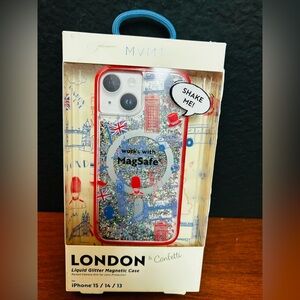MVMT London & Confetti Liquid Glitter Magnetic Case Iphone 15 14 13 NIB
